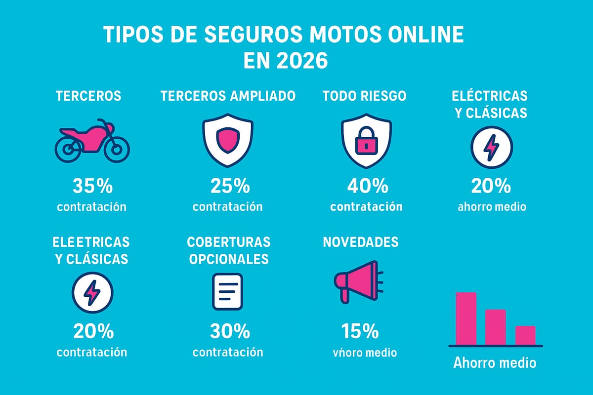 Tipos de Seguros de Motos Online: Coberturas y Modalidades en 2026