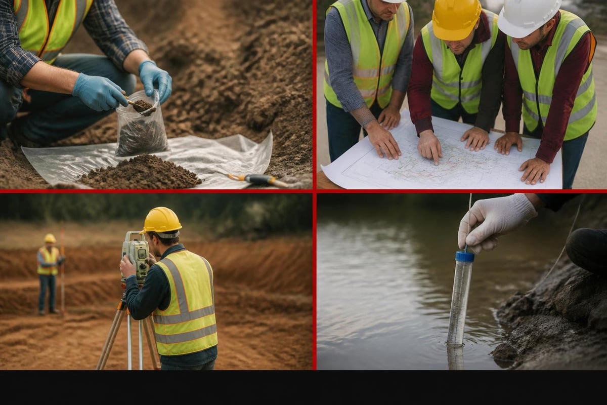 Drainage excavation site assessment