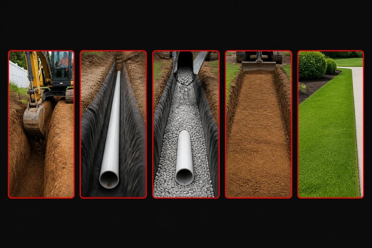 Drainage pipe installation