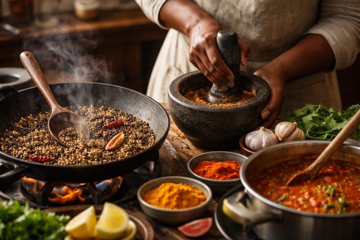 South African sauce preparation