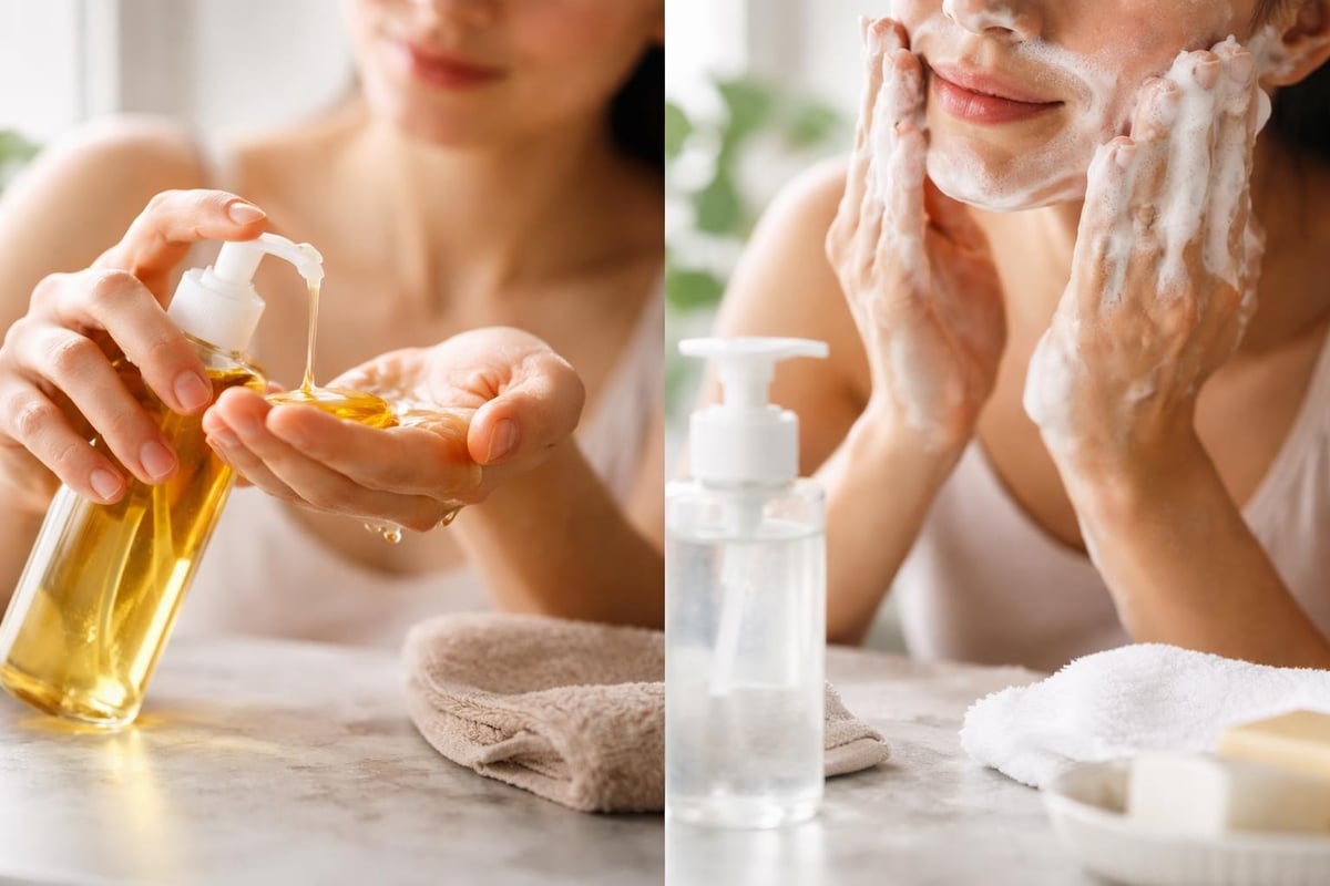 Proper facial cleansing technique
