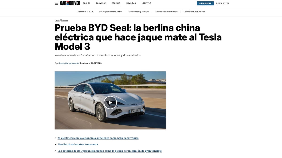 Top 10 Carros Chineses Recomendados Para Comprar em 2025 - BYD Seal