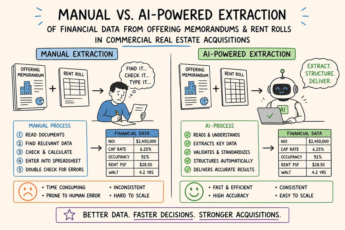 Document extraction workflow comparison