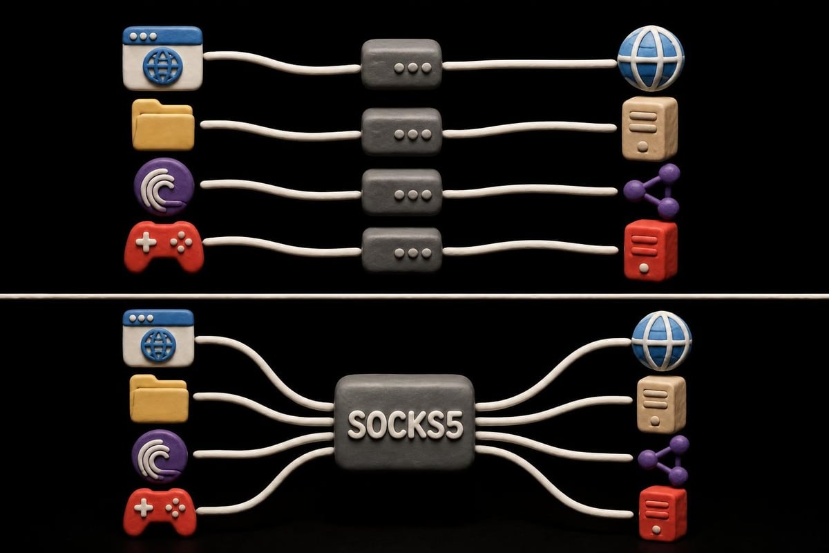 SOCKS5 traffic flow