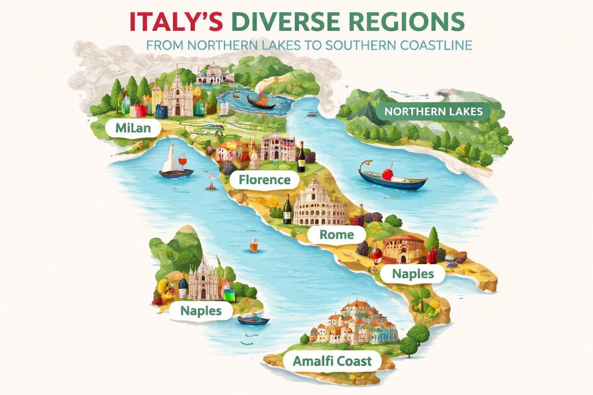 Italy's regional diversity map