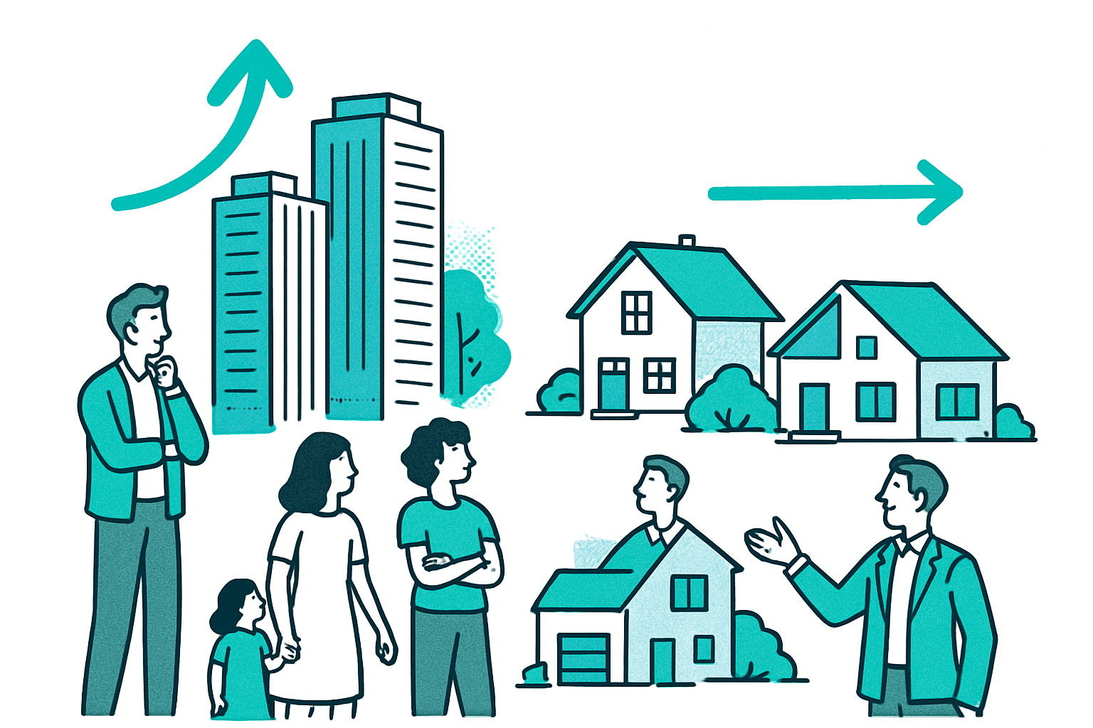 Immobiliensegmente im Fokus: Wohnungen, Häuser, Neubau und Bestand