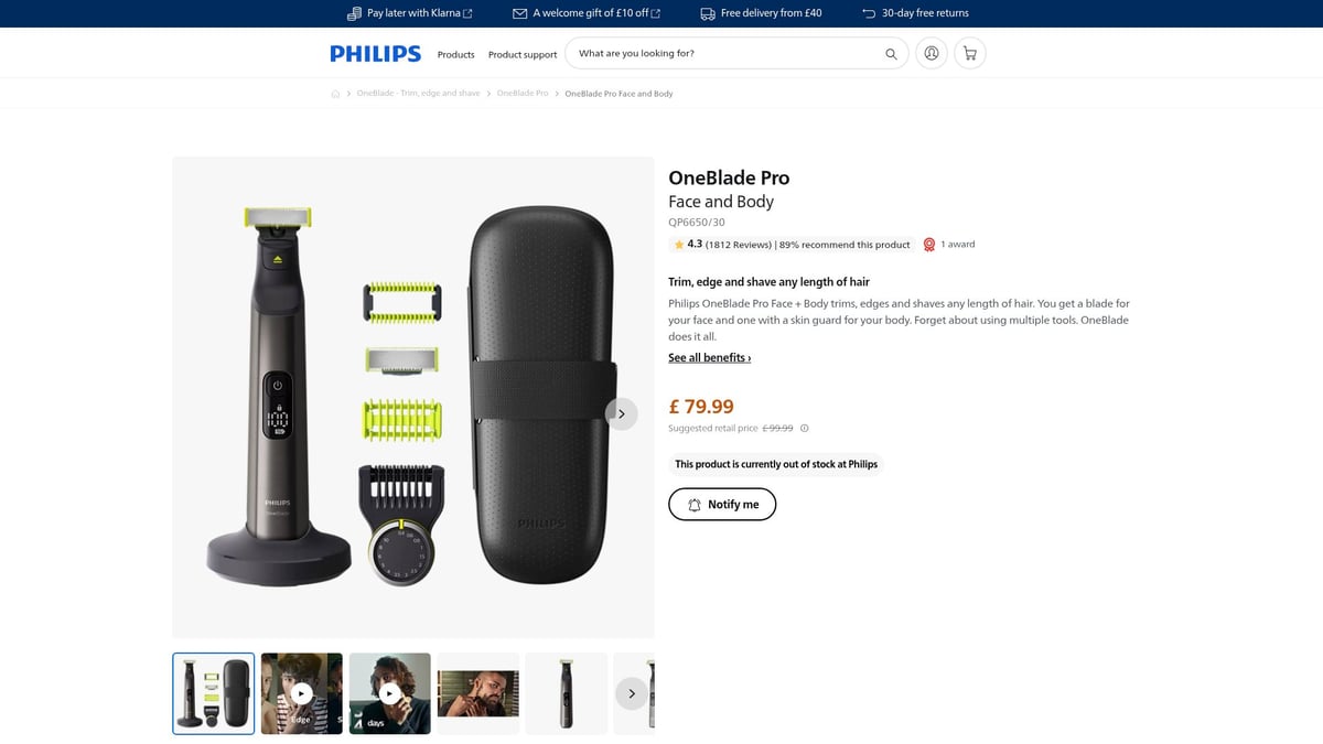 Top 9 Amazing Good Trimmer For Men Choices In 2026 - Philips OneBlade Pro 360