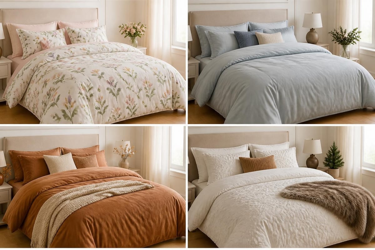 Bedroom styling with fitted duvet