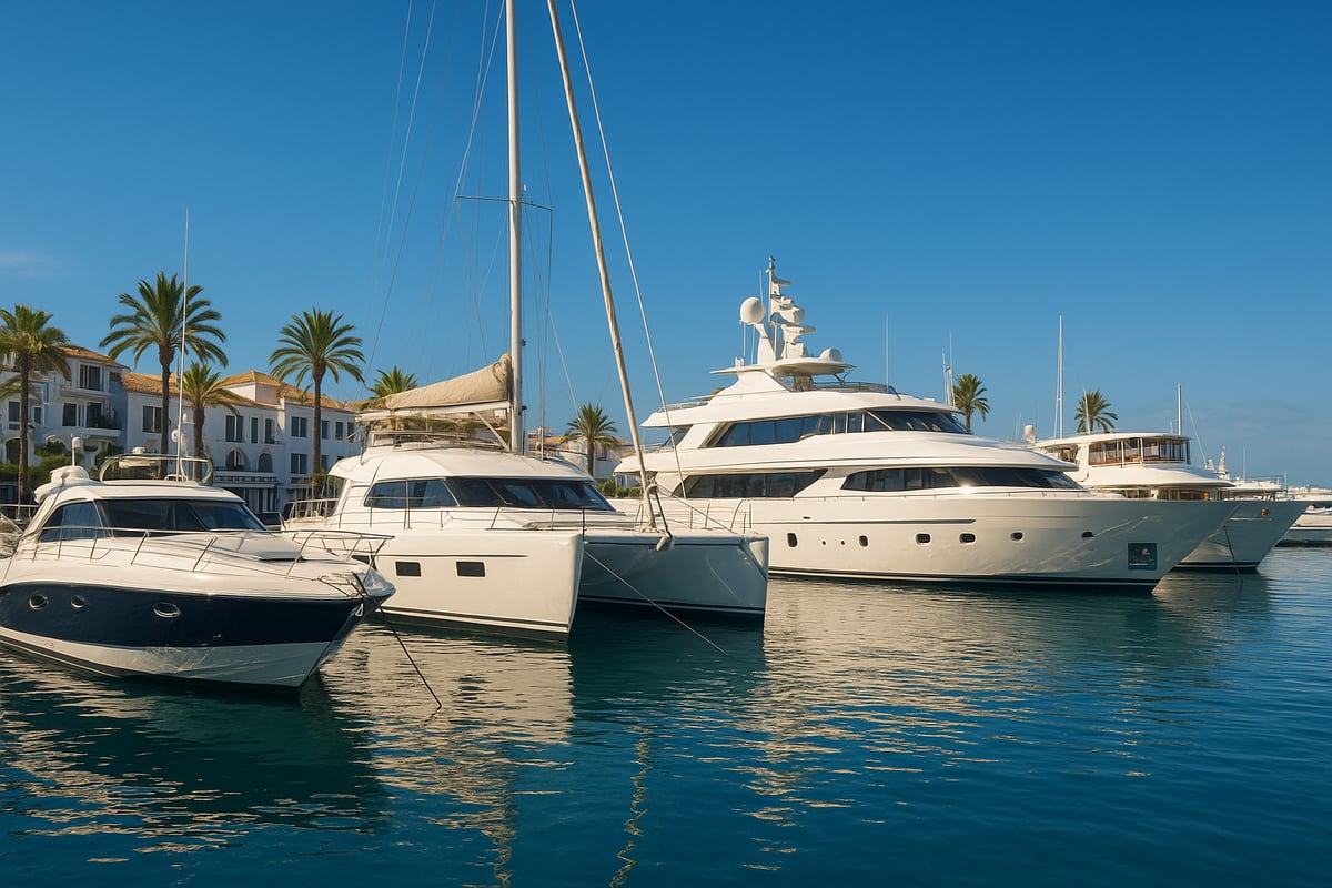 Types of Boats Available for Hire in Puerto Banús