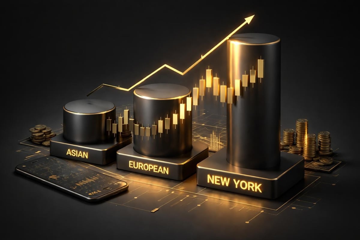 Volume distribution across trading sessions