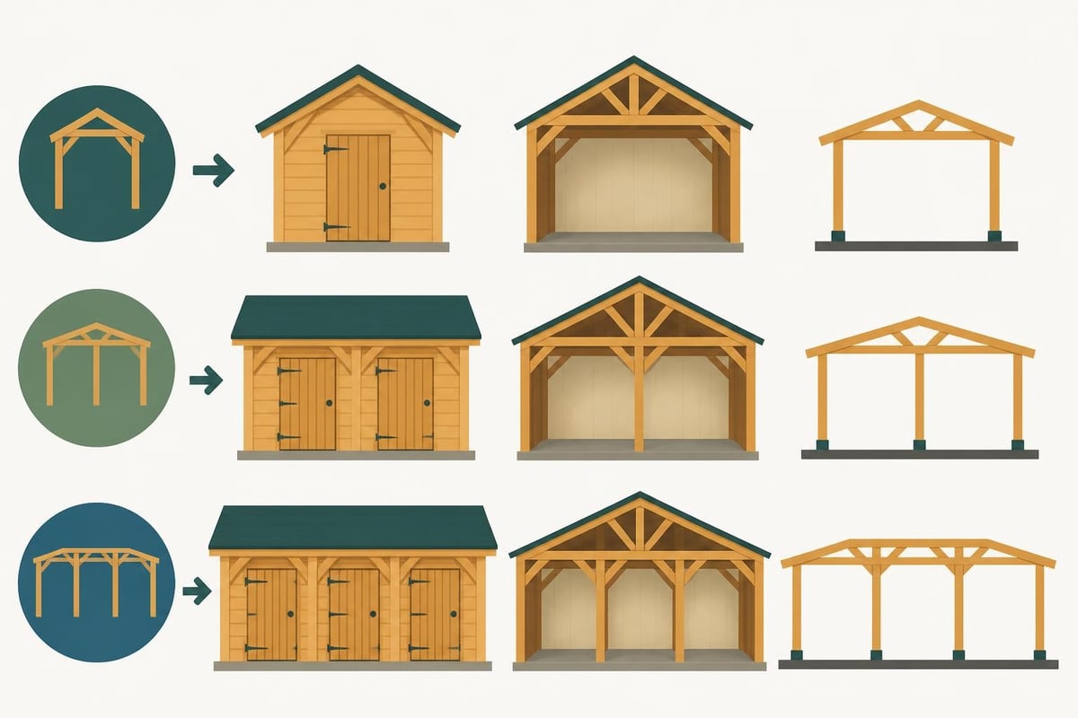 Timber frame bay configuration