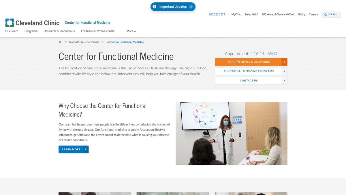 7 Best Functional Med Doctors Near Me for 2025 Wellness - Cleveland Clinic Center for Functional Medicine – Cleveland, OH