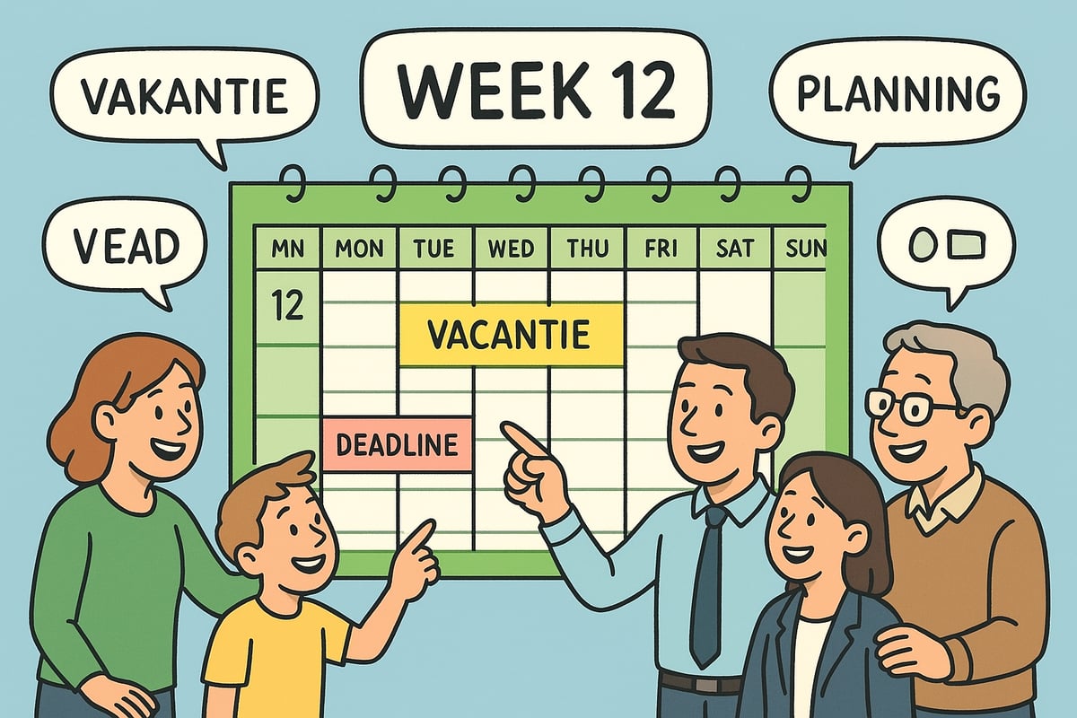 Week kalender gebruiken voor effectieve planning
