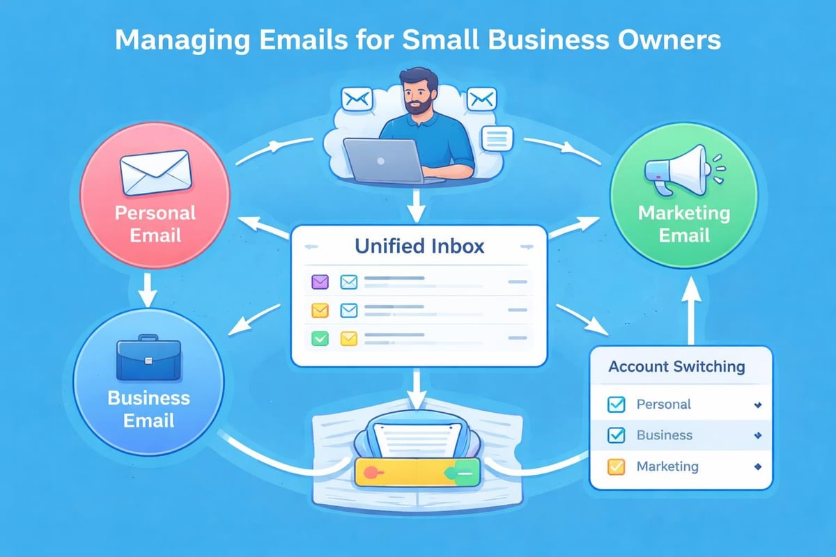Managing multiple email accounts