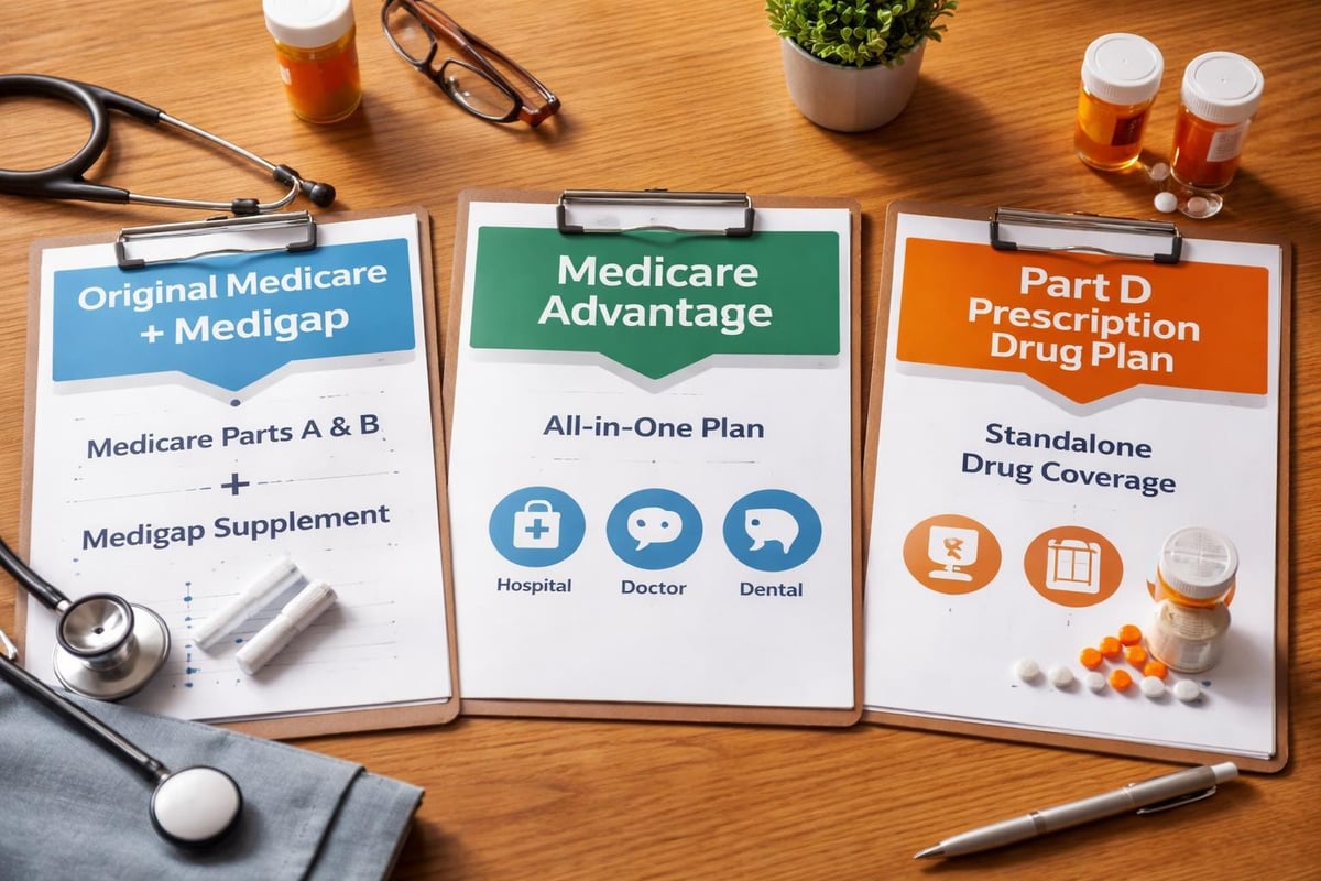 BCBS Medicare: Plans, Coverage & Enrollment Guide 2026 1 Medicare plan types