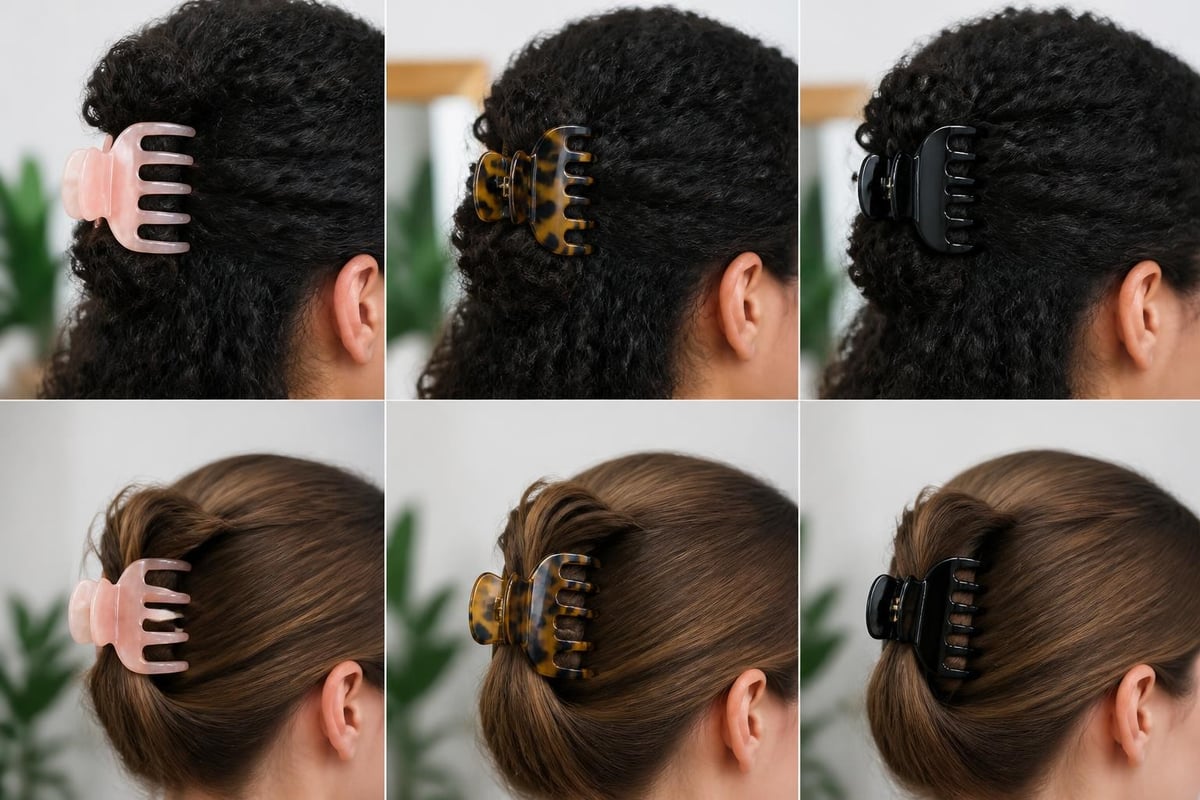 Claw clip mechanics for thin hair