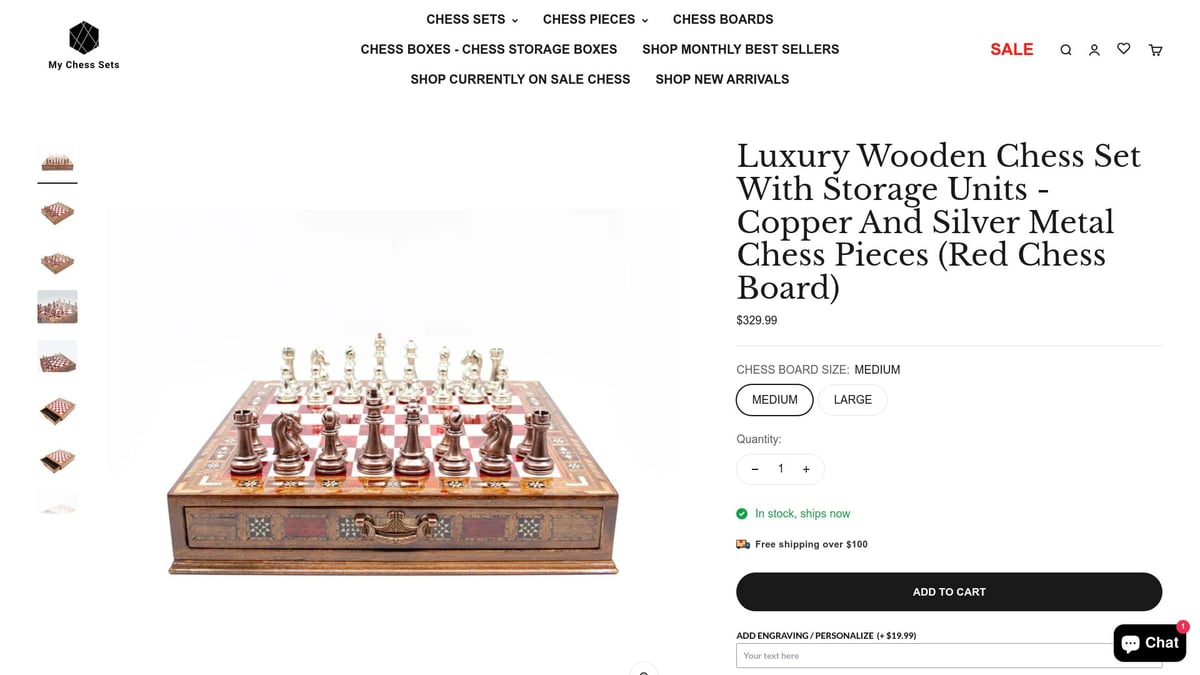 Top 8 Cool Chess Boards That Stand Out in 2026 - Luxury Wooden Chess Set With Storage Units - Copper And Silver Metal Chess Pieces (Red Chess Board)