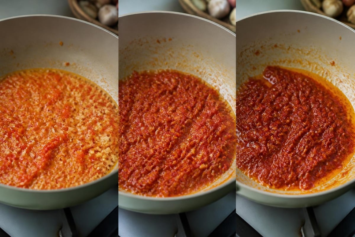 Cooking sambal process