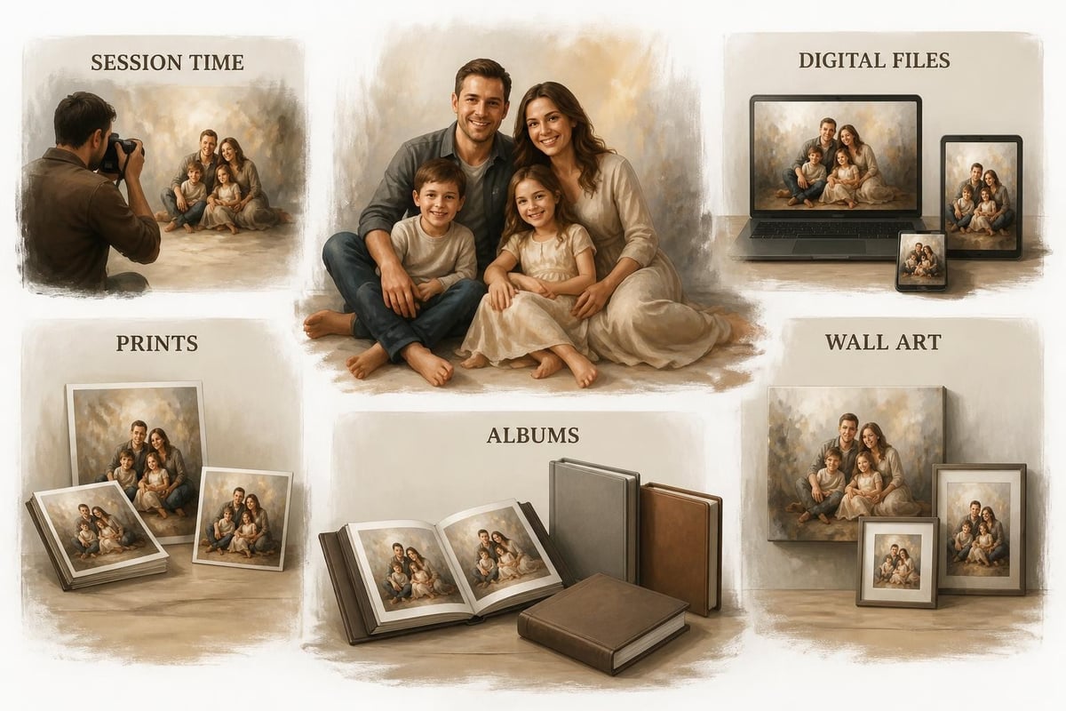 Family photography package components