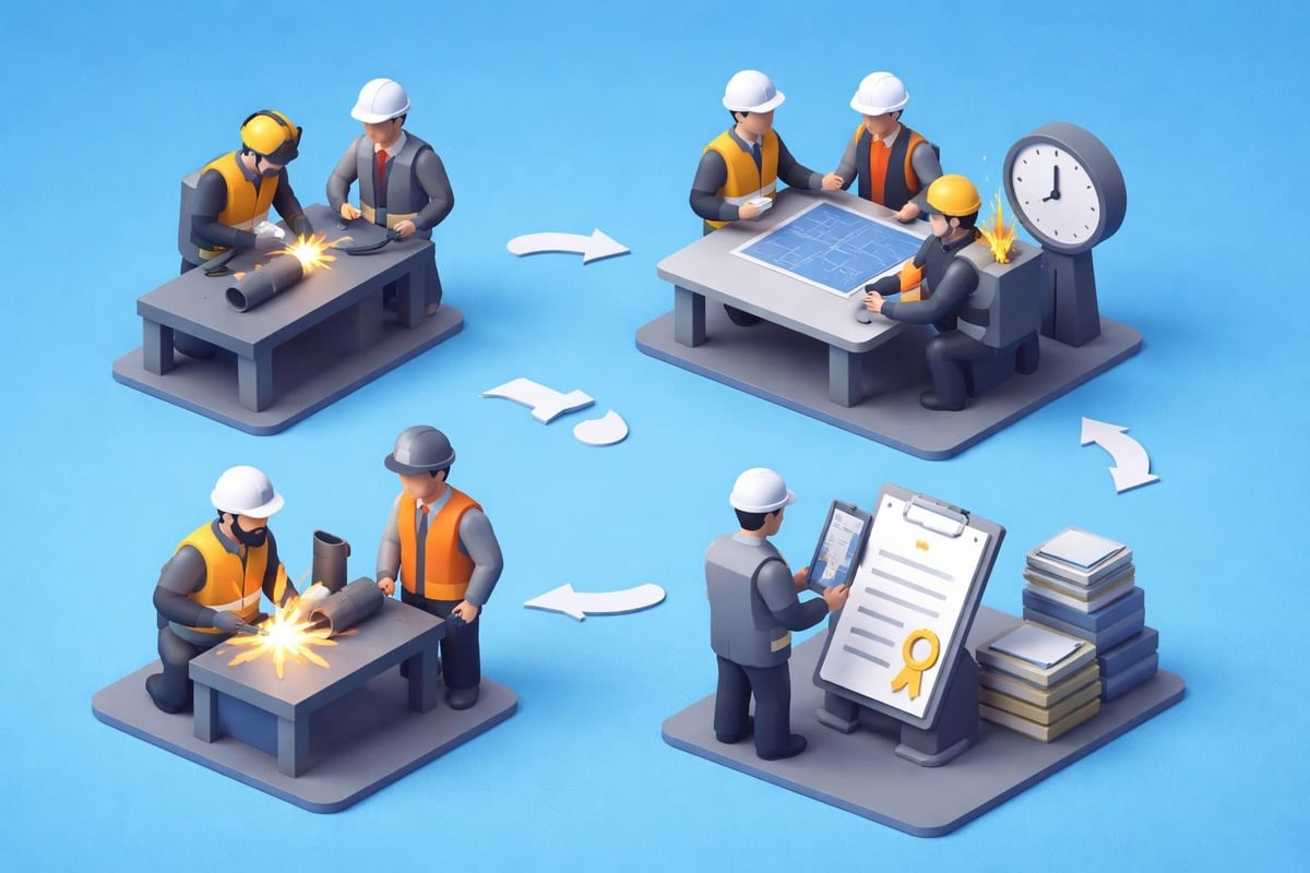 Combo welder quality assurance testing