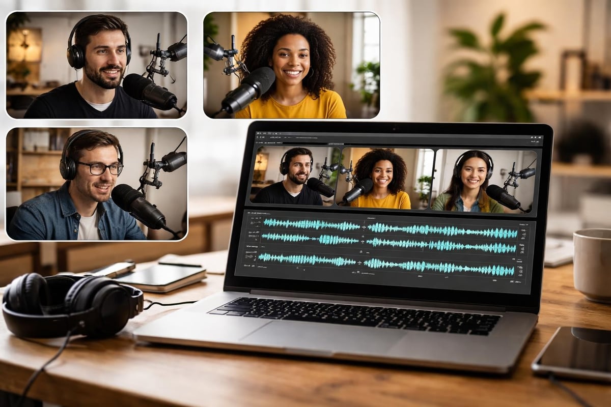Remote podcast recording workflow