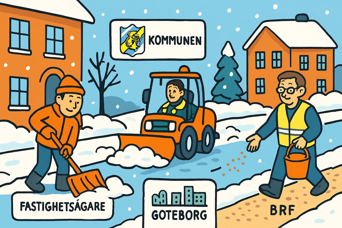 Lagkrav och ansvar för snöröjning i Göteborg