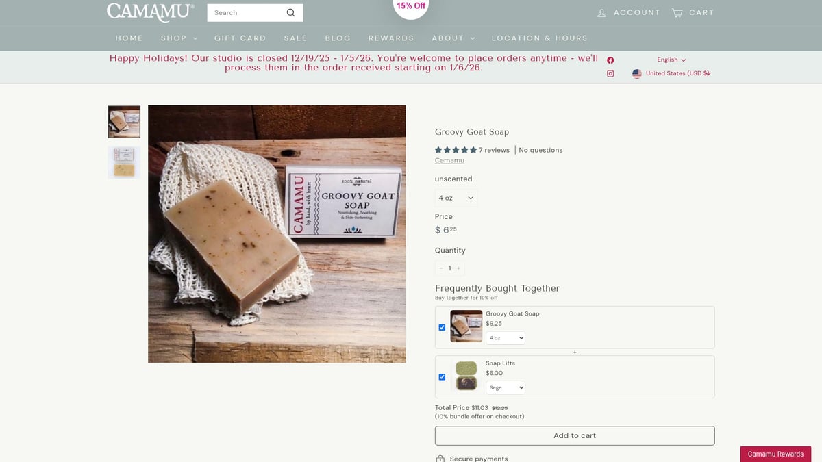 Top 7 Skin Soap For Dry Skin Picks To Try In 2026 - Camamu Groovy Goat Soap