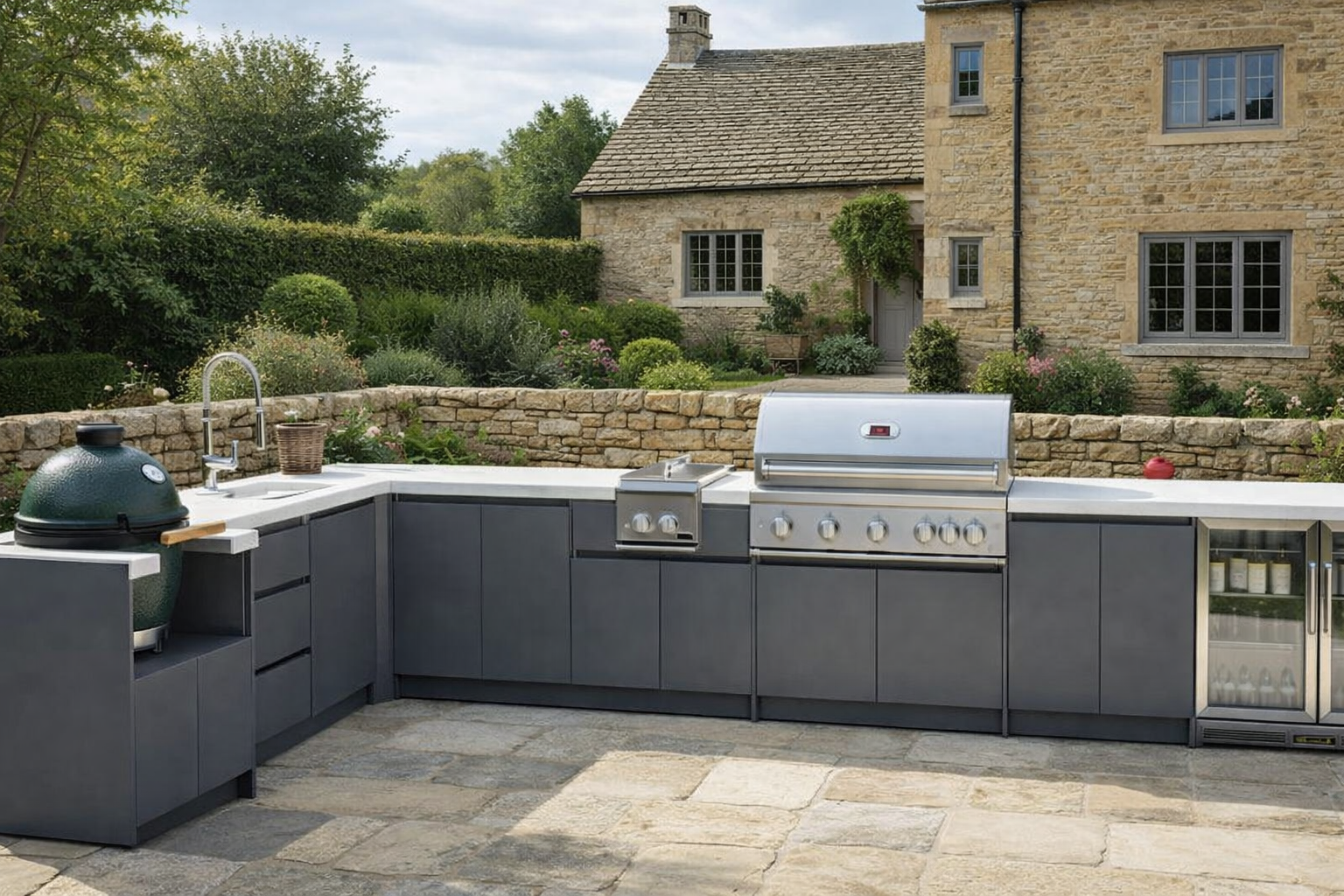 Whistler Grills Modular Outdoor Kitchen. 304 grade stainless steel and laminum worktops