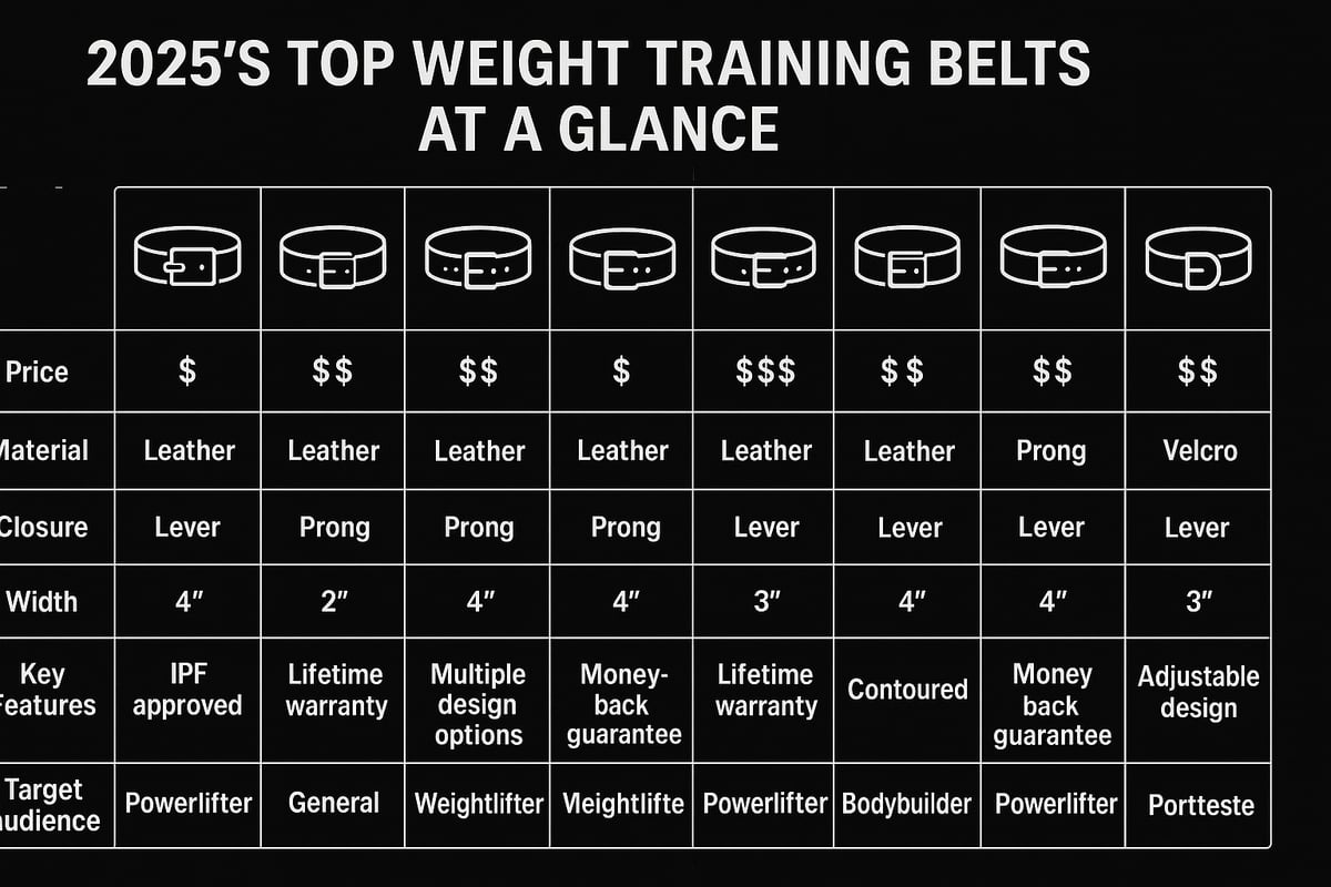 9 Essential Best Weight Training Belt Picks for 2025
