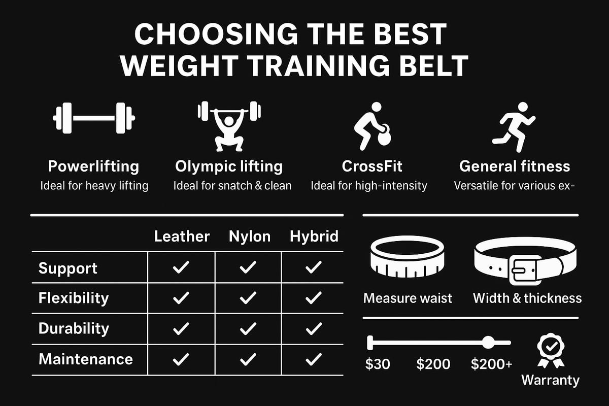 How to Choose the Right Weight Training Belt for Your Needs