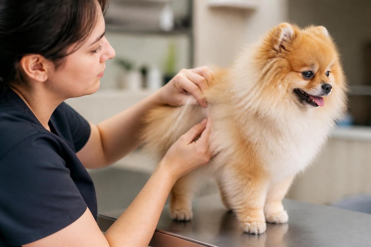 Fluffy dog health monitoring
