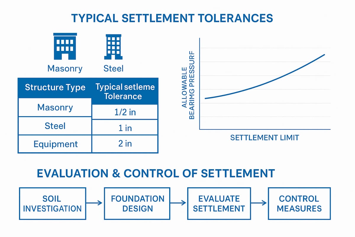 Settlement Tolerances and Serviceability in Foundation Design