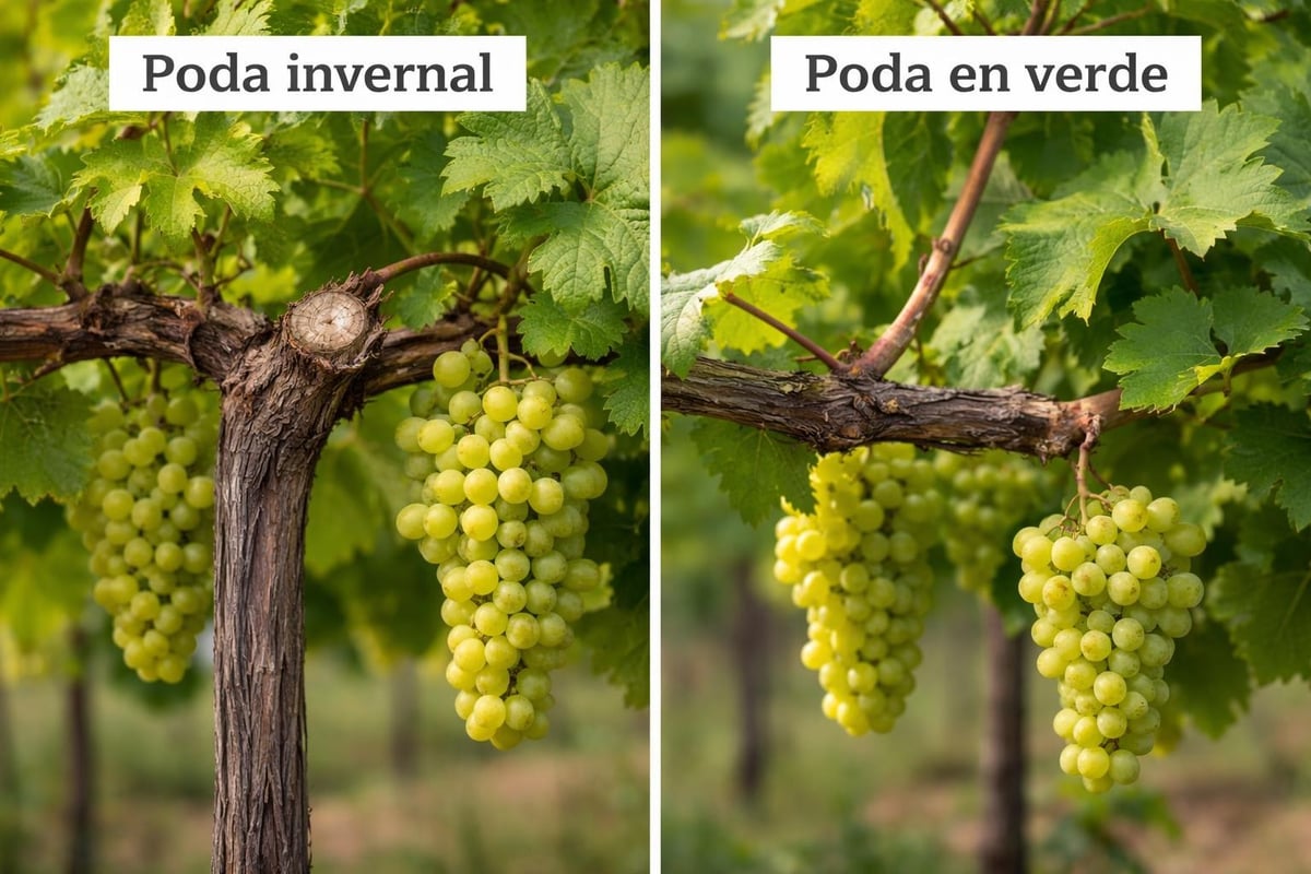 Diferencias entre poda invernal y estival