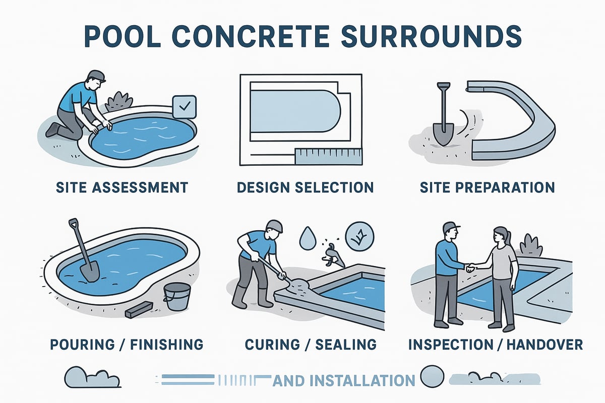 Step-by-Step Guide: Planning and Installing a Concrete Pool Surround in 2026
