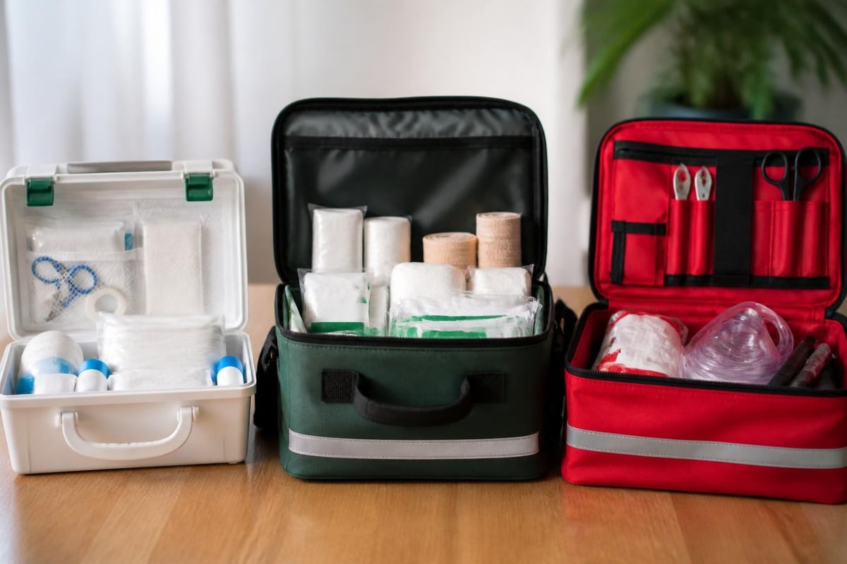 Comparison of first aid kit types