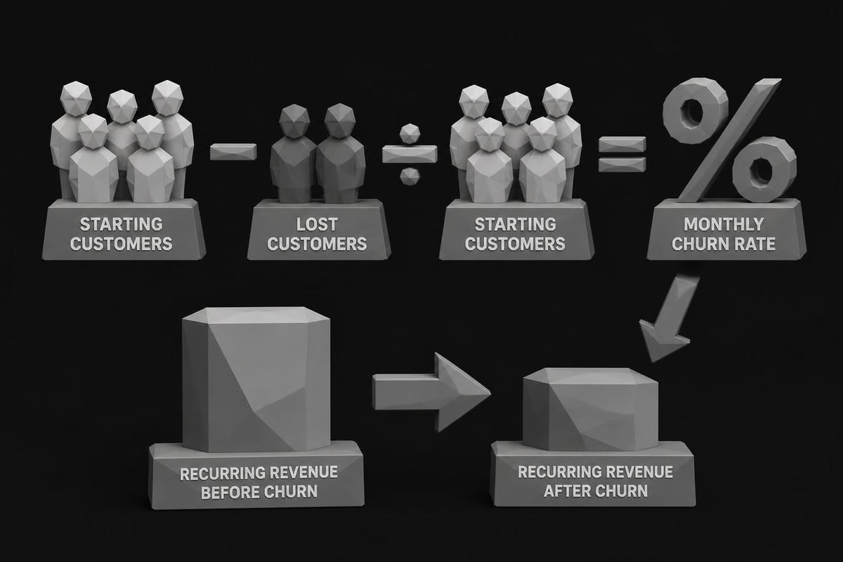 SaaS churn calculation