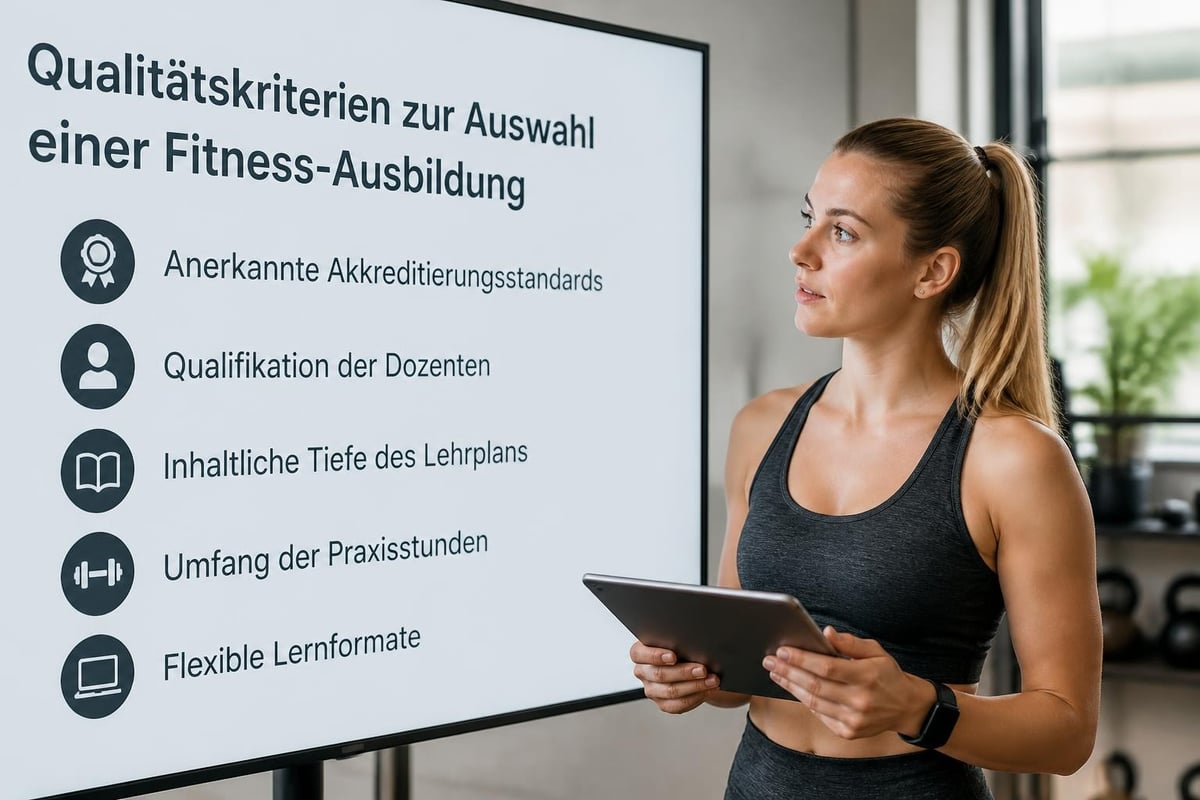 Qualitätskriterien Fitnessausbildung