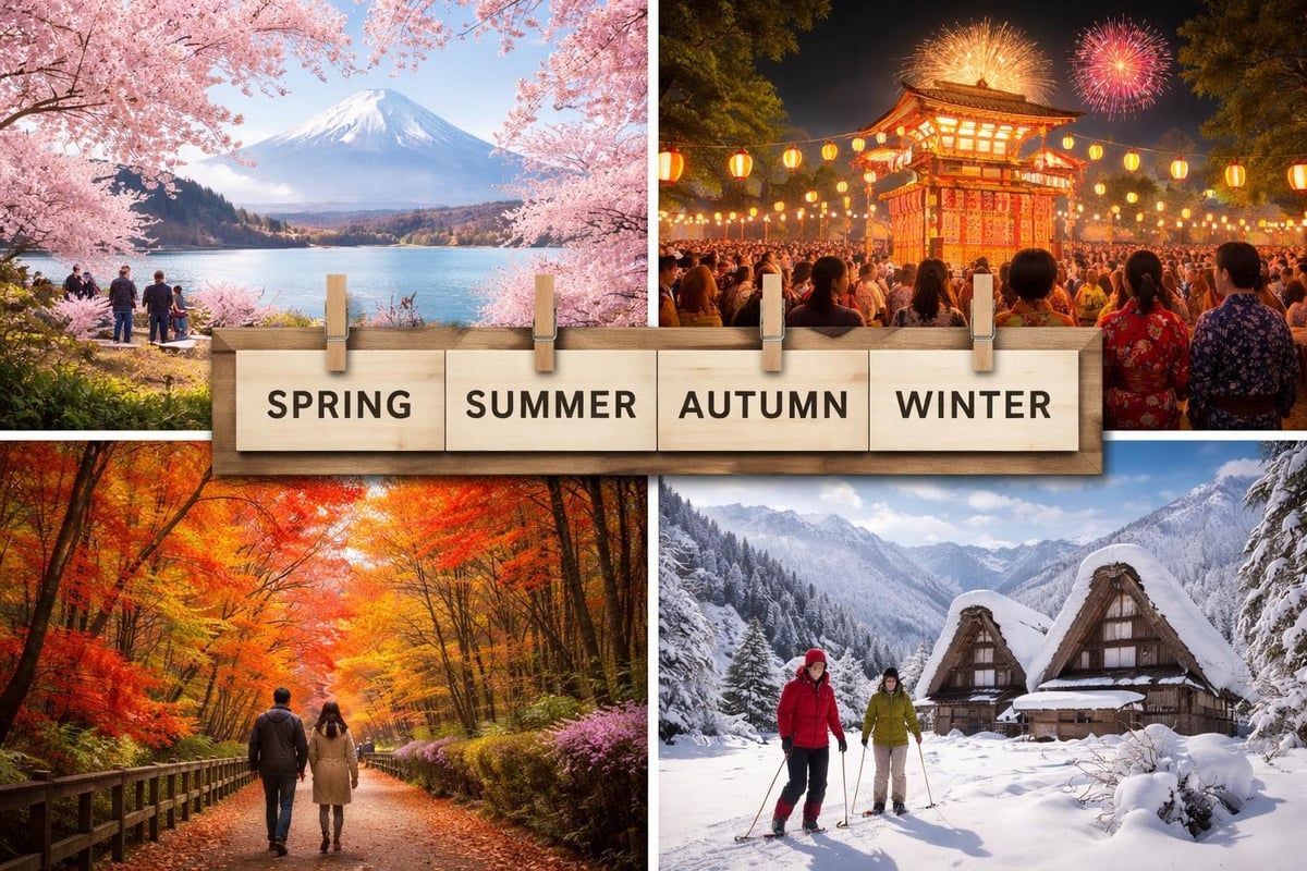 Seasonal tour planning in Japan