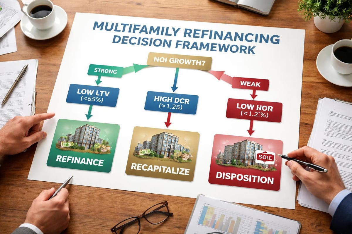 Refinancing strategy matrix