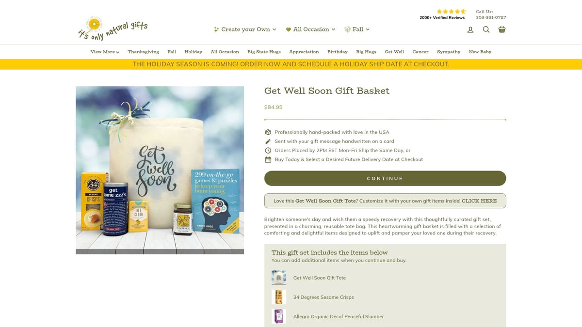 7 Heartwarming Get Well Packages to Brighten 2025 - It's Only Natural Gifts – Get Well Soon Gift Basket