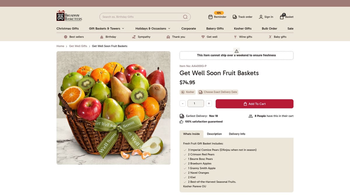 7 Heartwarming Get Well Packages to Brighten 2025 - Broadway Basketeers – Get Well Soon Fruit Baskets