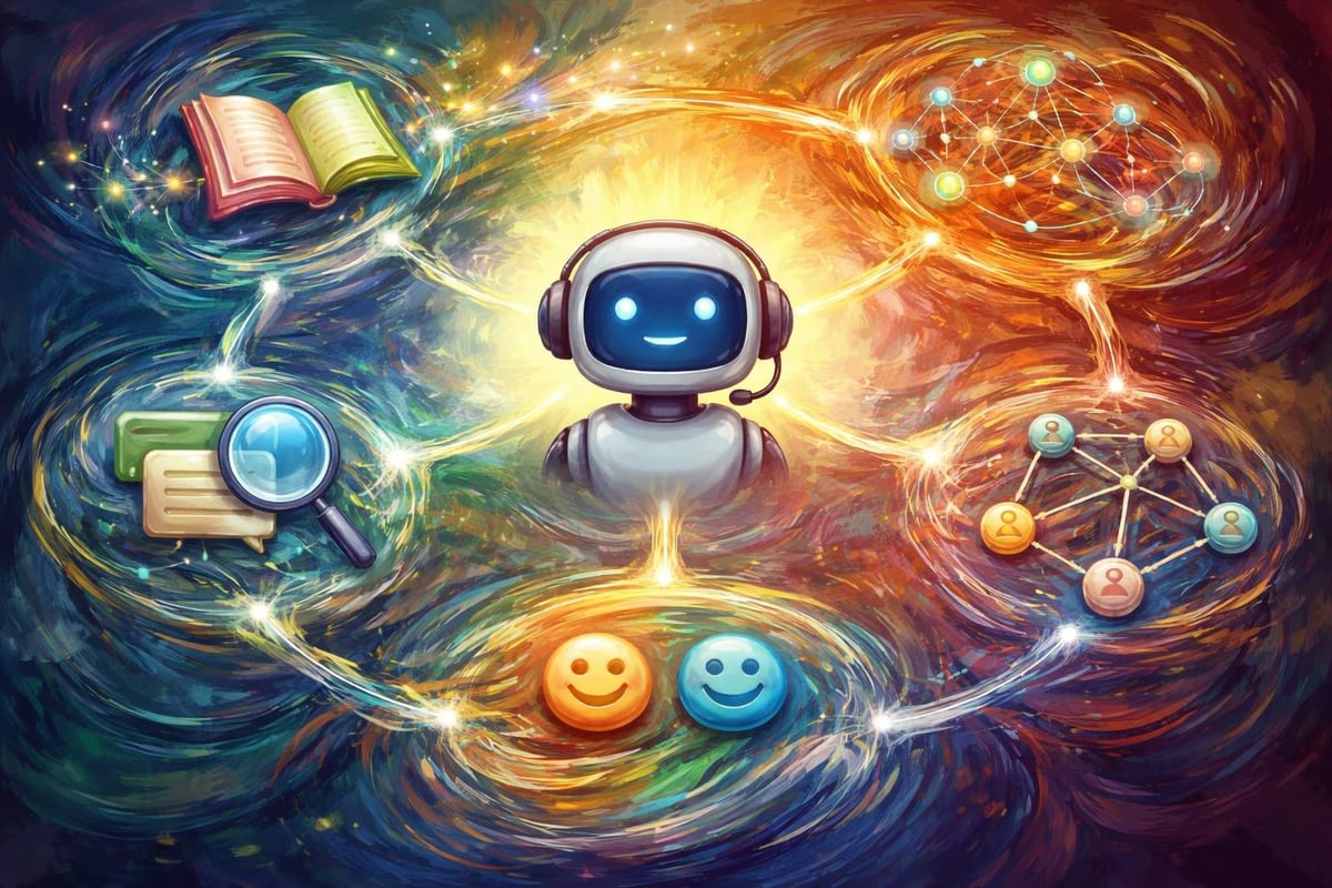 AI customer service technology components