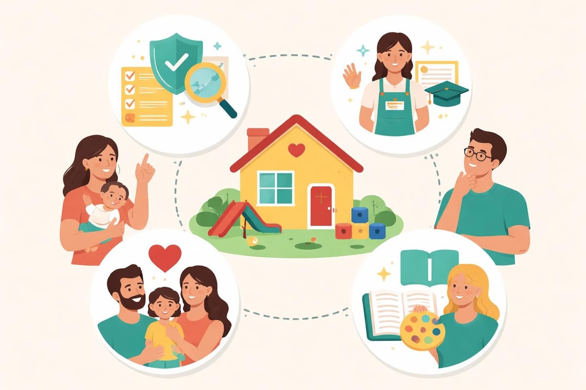 Parent checklist for evaluating second home daycare