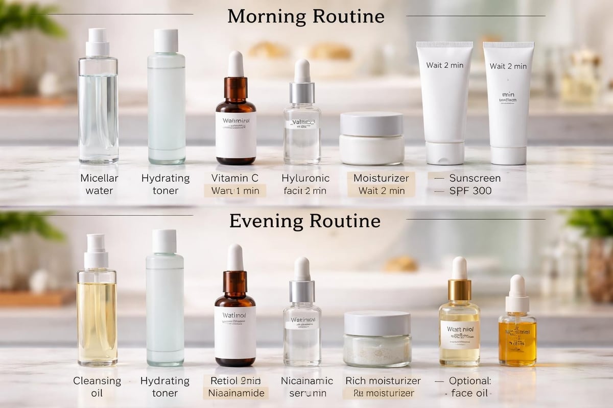 Layering dr skin care products
