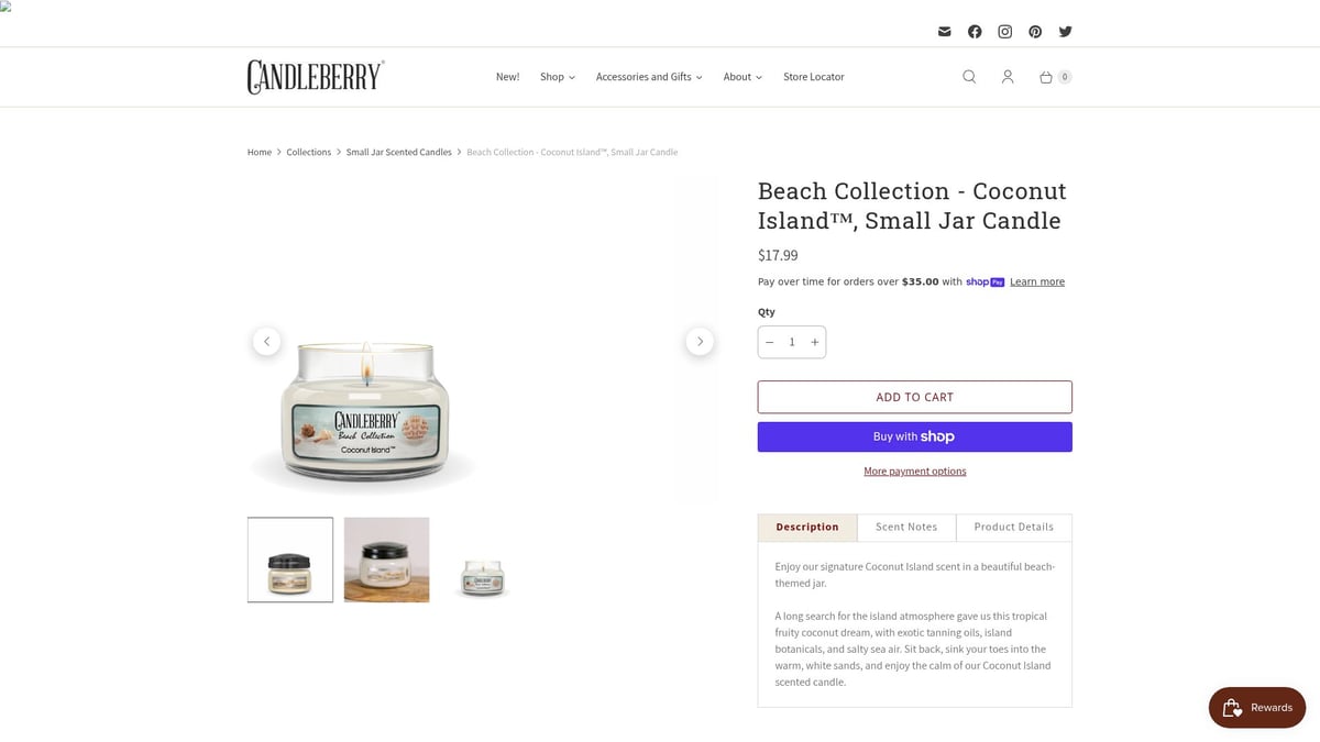 7 Best Small Candles for Cozy Ambiance in 2025 - Candleberry Beach Collection Coconut Island Small Jar Candle