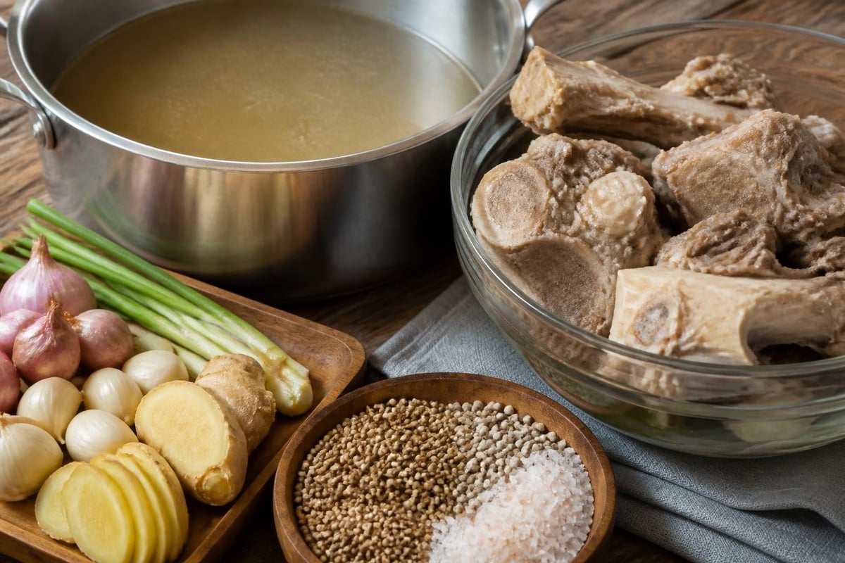 Komponen utama kuah bakso