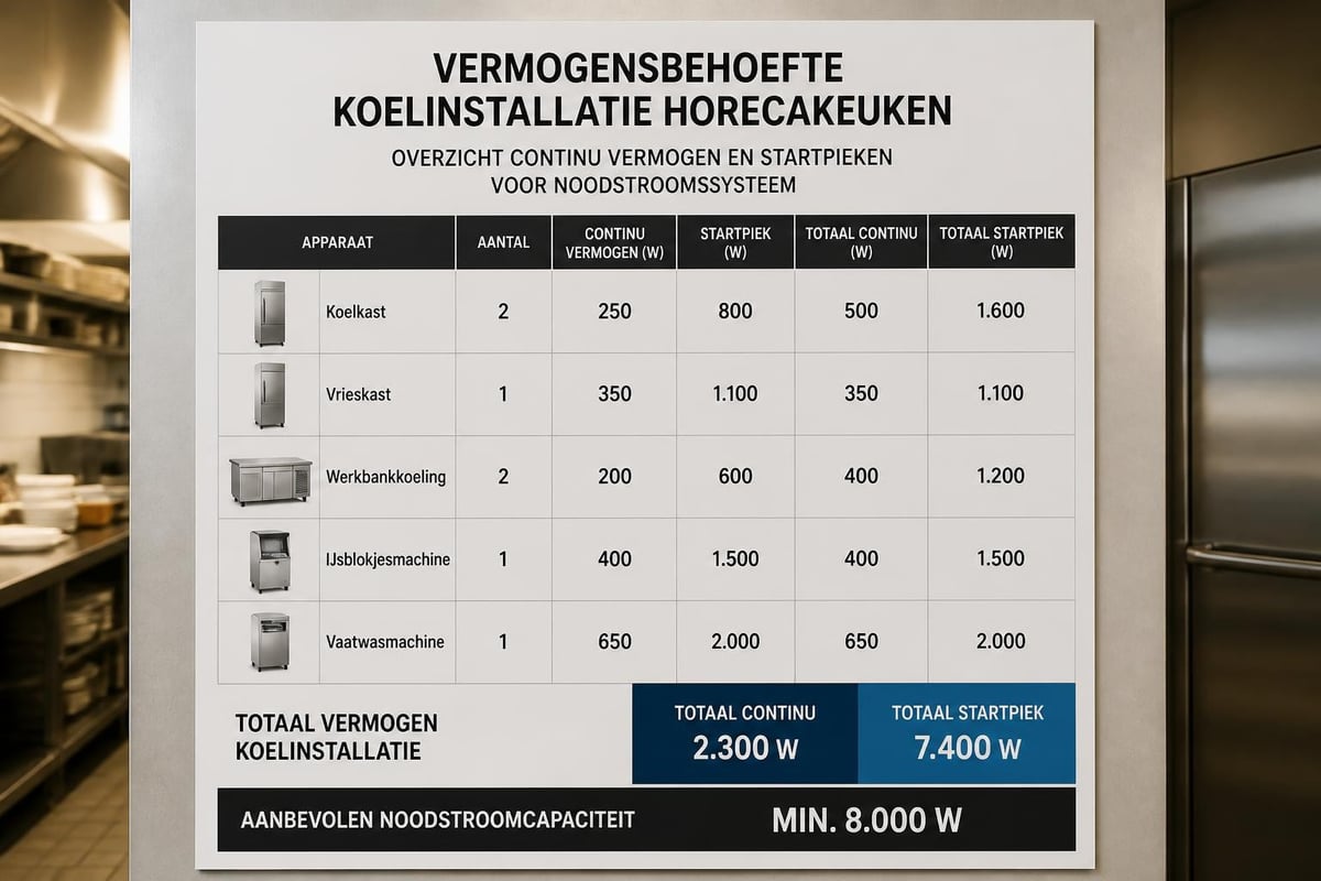 Vermogensbehoefte horecakoeling