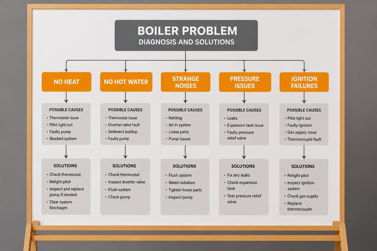 Boiler diagnostic flowchart