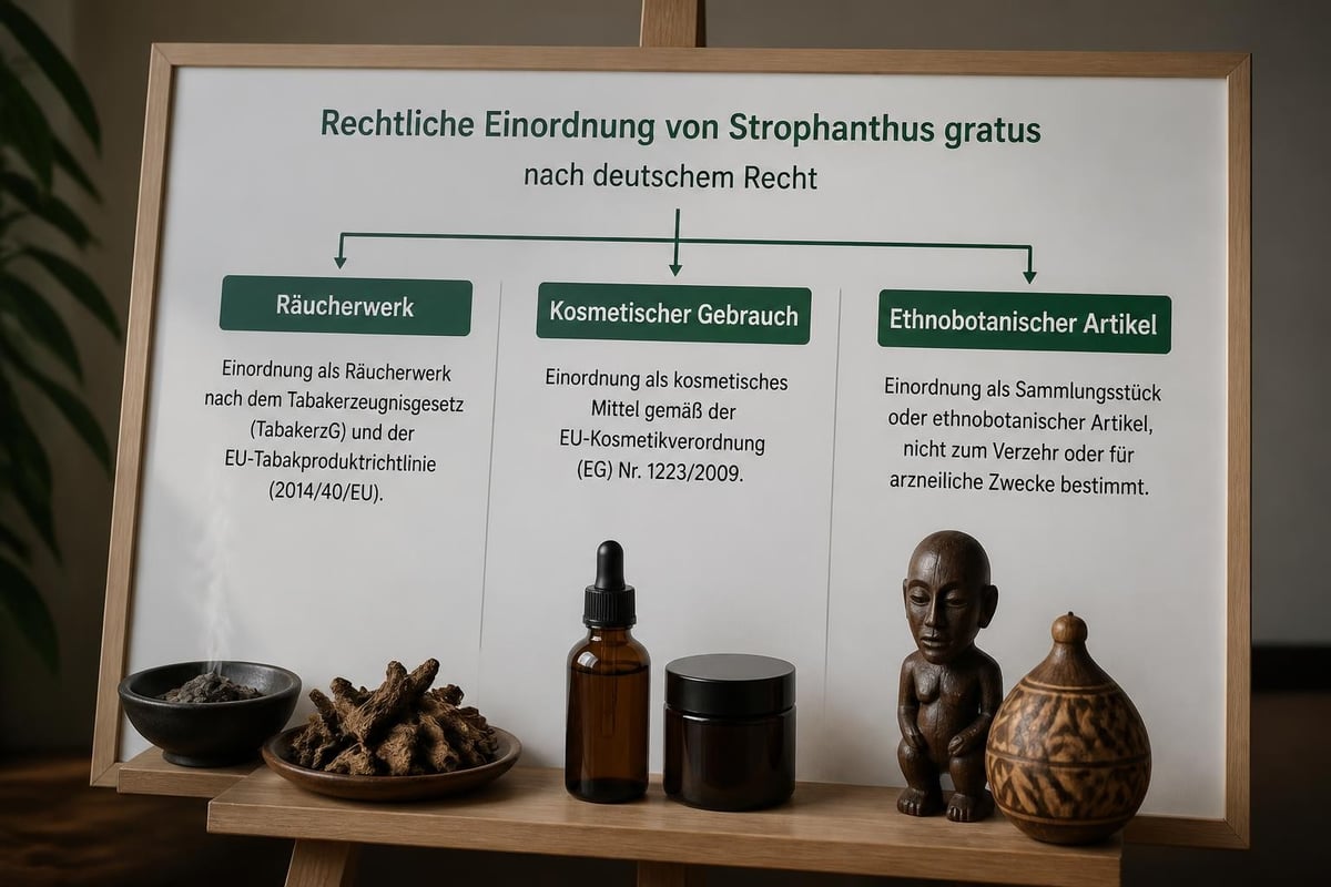 Rechtliche Kategorien für Strophanthus Produkte