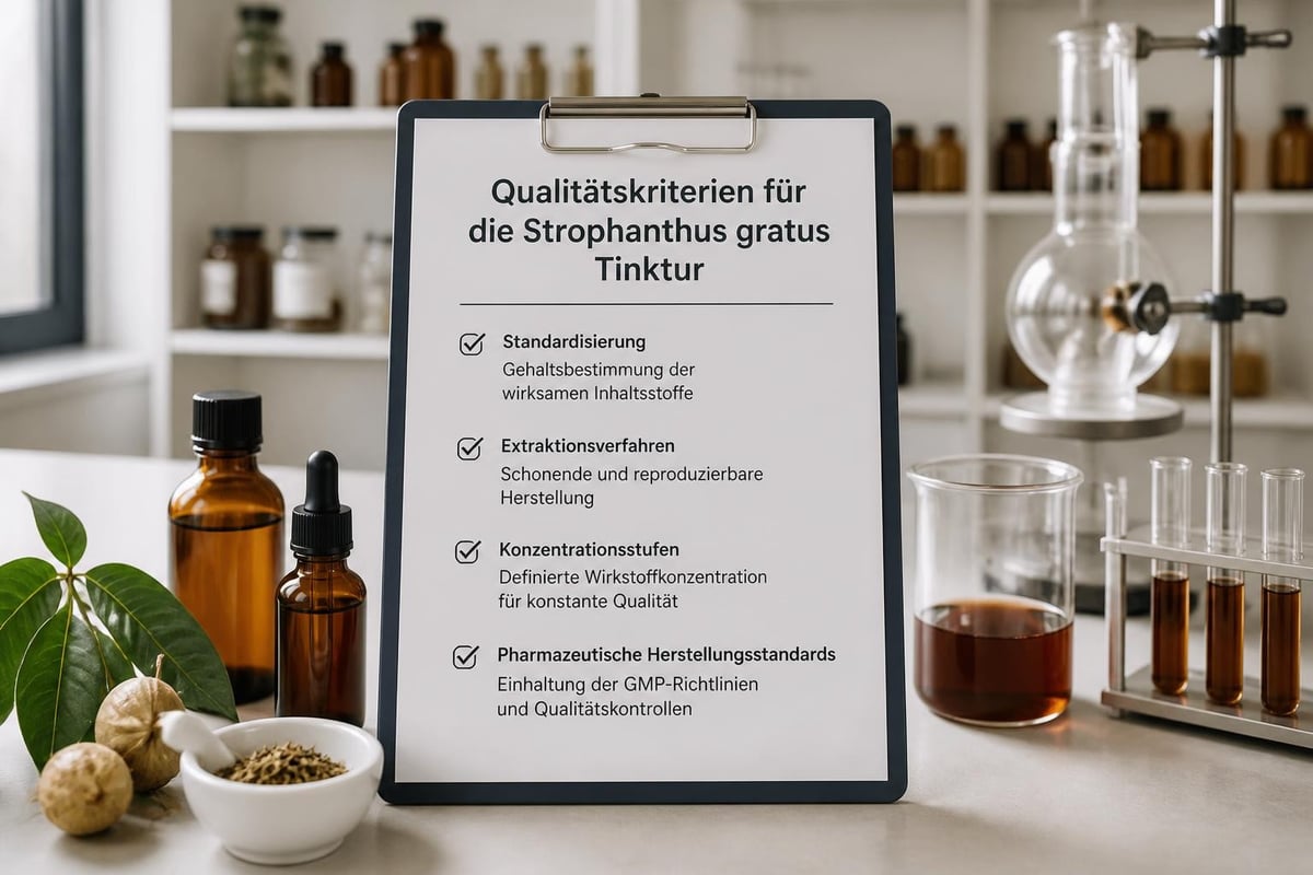 Qualitätsstandards für Strophanthus Urtinktur